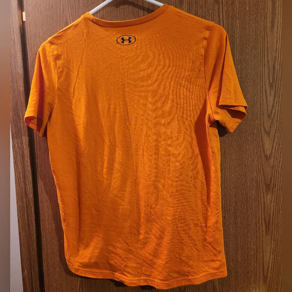 💓 3/$10 Under Armour Boy's Youth Large Orange Monster Mode T-Shirt - Picture 7 of 8